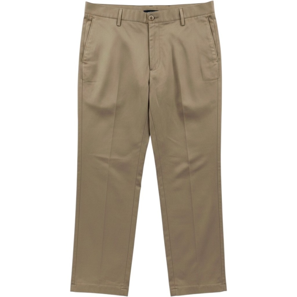 Lands End Mens Tailored Fit Chino Pants Khaki Brown 38x30
